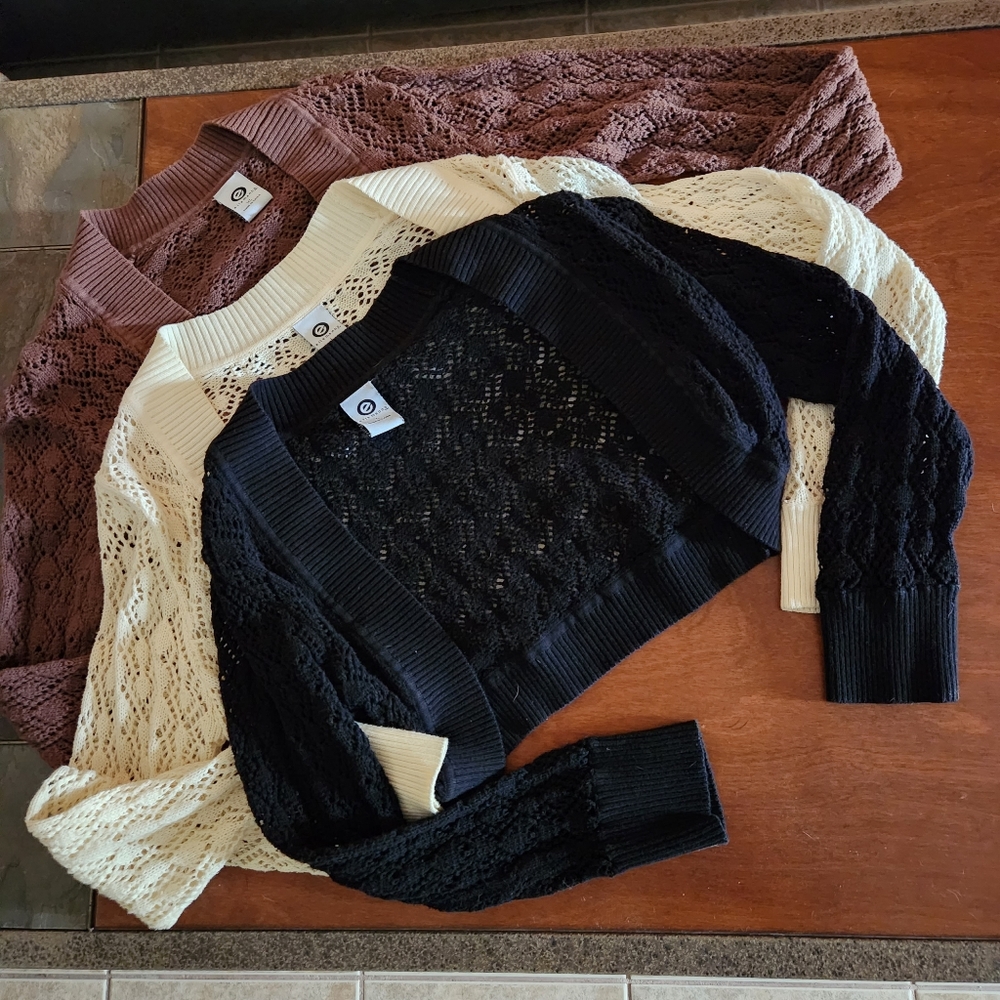 Crop sweaters